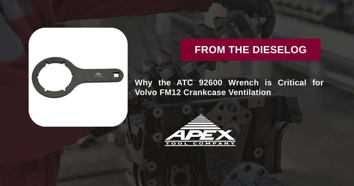 ATC 92600 Specialty Volvo FM12 Engine Crankcase Ventilation Oil Mist Separator Removal Wrench Tool